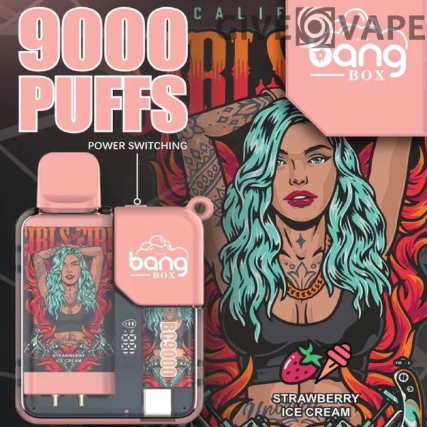 Bang Box 9000 Puffs 0% 2% 3% 5% Nikotinový dobíjecí LED Pover Display Velkoobchodní jednorázový Vape – GiveVape – 6