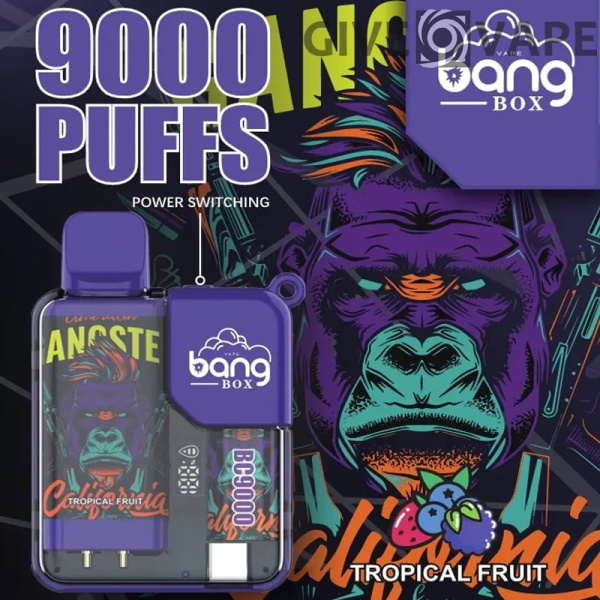 Bang Box 9000 Puffs 0% 2% 3% 5% Nikotinový dobíjecí LED Pover Display Velkoobchodní jednorázový Vape – GiveVape – 3