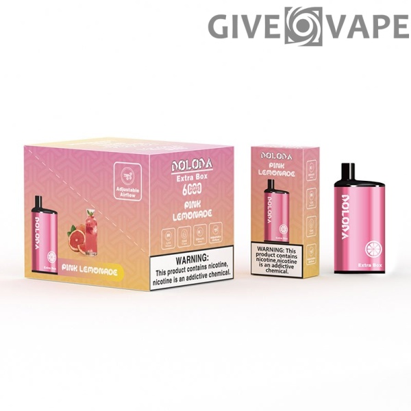 DOLODA Extra Box 6000 Puffs 2% 5% Nikotin wiederaufladbar Einweg-Vape Großhandel – GiveVape – 5