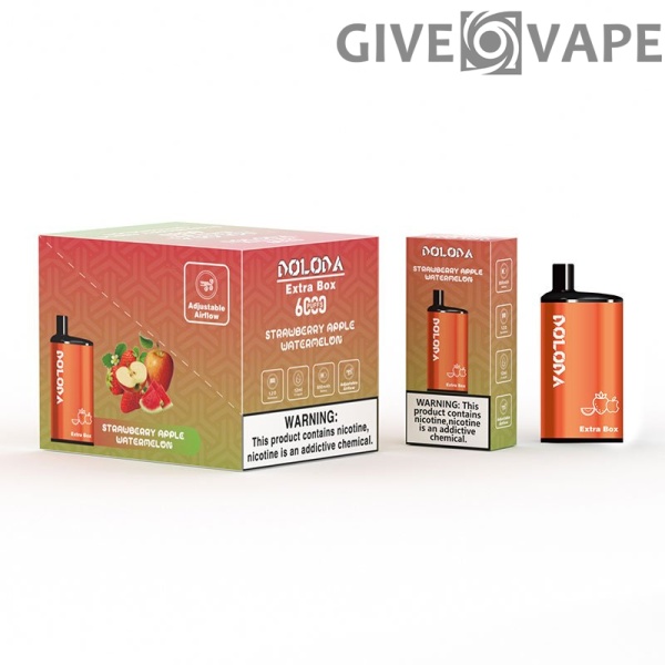 DOLODA Extra Box 6000 Puffs 2% 5% Nikotin wiederaufladbar Einweg-Vape Großhandel – GiveVape – 3