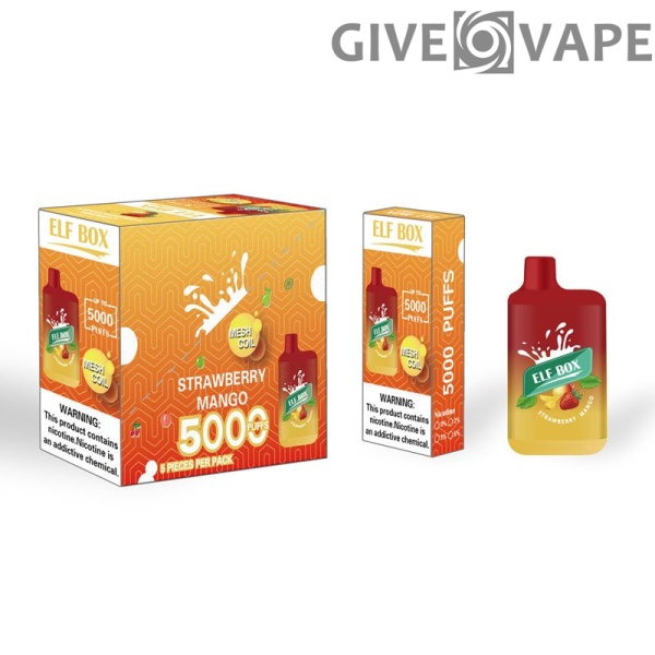 ELF BOX 5000 Puffs 0% 2% 3% 5% Nikotin Einweg-Vape Authentischer E-Zigarettenstift Großhandel - GiveVape - 4