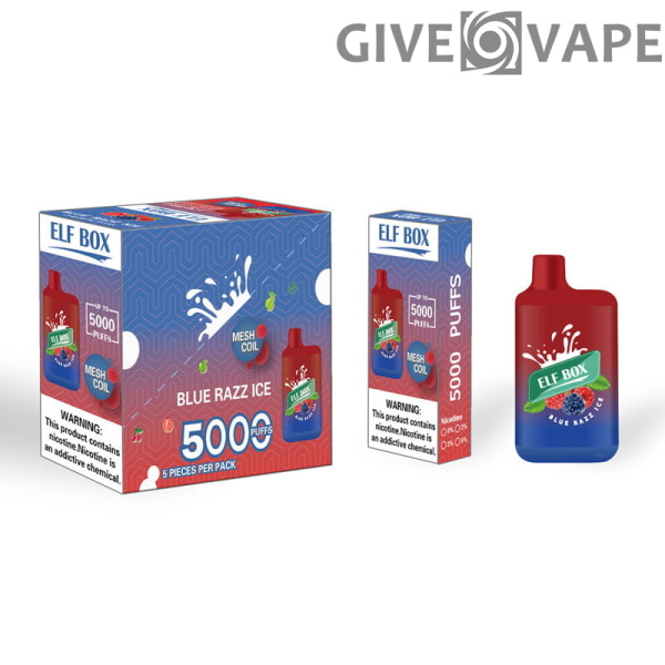 ELF BOX 5000 Puffs 0% 2% 3% 5% Nikotin Einweg-Vape Authentischer E-Zigarettenstift Großhandel - GiveVape - 12