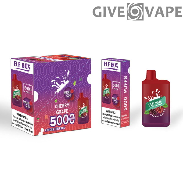 ELF BOX 5000 Puffs 0% 2% 3% 5% Nikotin Einweg-Vape Authentischer E-Zigarettenstift Großhandel - GiveVape - 13
