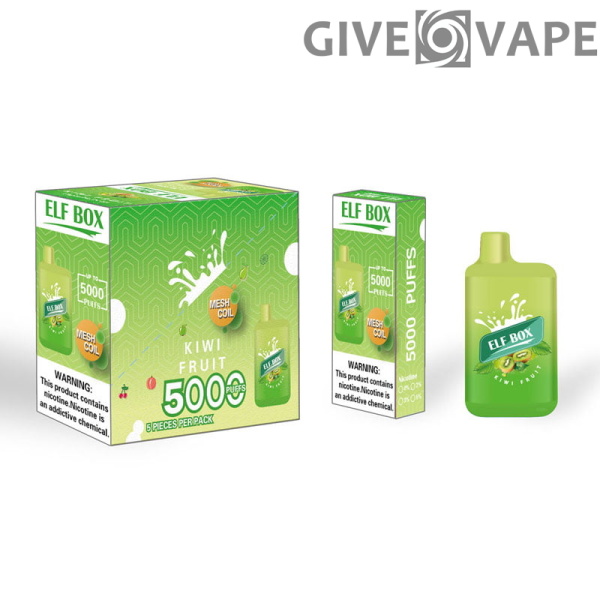 ELF BOX 5000 Puffs 0% 2% 3% 5% Nikotin Einweg-Vape Authentischer E-Zigarettenstift Großhandel - GiveVape - 16