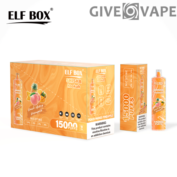 ELF BOX LS15000 Puff Shisha Hookah 0% 2% 5% Nikotin wiederaufladbar Einweg-Vape Großhandel – GiveVape – 15