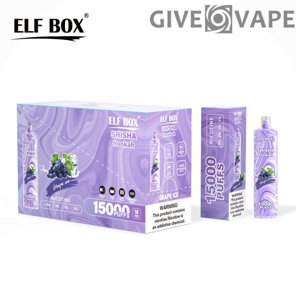 ELF BOX LS15000 Puff Shisha Hookah 0% 2% 5% Nikotin wiederaufladbarer Einweg-Vape Großhandel - GiveVape - 13