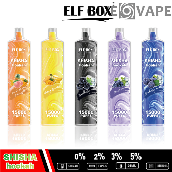 ELF BOX LS15000 Puff Shisha Hookah 0% 2% 5% Nikotin wiederaufladbar Einweg-Vape Großhandel – GiveVape – 4