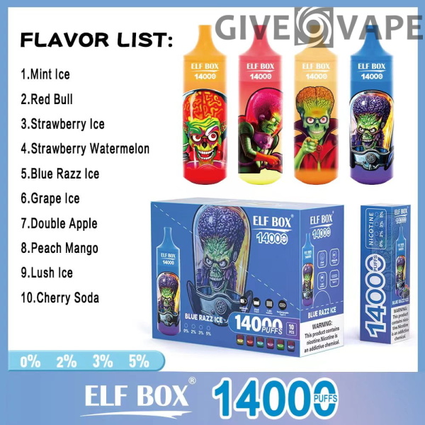 ELF BOX RGB14000 Puffs 0% 2% 3% 5% Nikotin wiederaufladbar Einweg-Vape Großhandel – GiveVape – 8