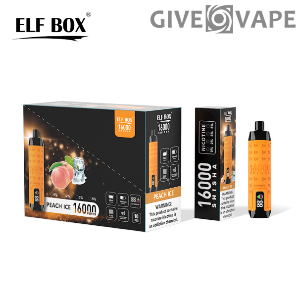 ELF BOX SHISHA 16000 Züge 0%/2%/3%/5% Nikotin wiederaufladbar Einweg-Vape Großhandel – GiveVape – 12
