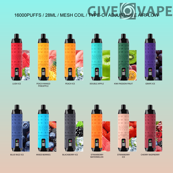 ELF BOX SHISHA 16000 Züge 0%/2%/3%/5% Nikotin wiederaufladbar Einweg-Vape Großhandel – GiveVape – 2