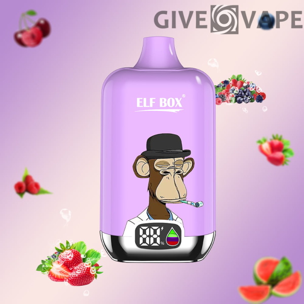 ELF Box digital 12000 Züge 0% 2% 3% 5% Nikotin LED-Anzeige Einweg-Vape Großhandel - GiveVape - 7