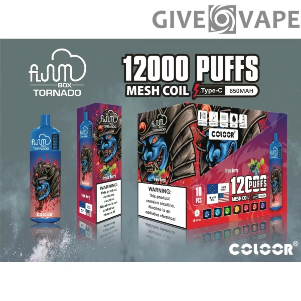 FLUUM BOX 12000 Puffs 0% 2% 3% 5% Nikotin wiederaufladbare Einweg-Vape-Pen-Pods E-Zigarette Großhandel - GiveVape - 9