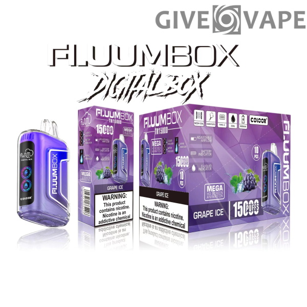 FluuM Digital Box TN 15000 Puffs 0% 2% 3% 5% Nikotin wiederaufladbare Einweg-Vape-Pen-Pods E-Zigaretten-Großhandel – GiveVape – 5