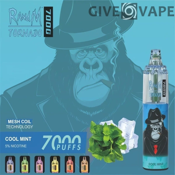 RandM Tornado 7000 Puffs 0% 2% 3% 5% Nikotin Einweg-Vape Großhandel - GiveVape - 2