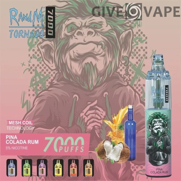 RandM Tornado 7000 Puffs 0% 2% 3% 5% Nikotin Einweg-Vape Großhandel – GiveVape – 8