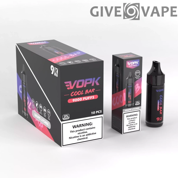 VOPK COOL BAR-9000 PUFFS 0% 2% 3% 5% Nikotin Einweg-Vape Großhandel - GiveVape - 4
