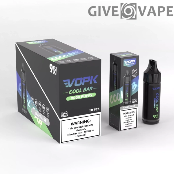 VOPK COOL BAR-9000 PUFFS 0% 2% 3% 5% Nikotin Einweg-Vape Großhandel - GiveVape - 3