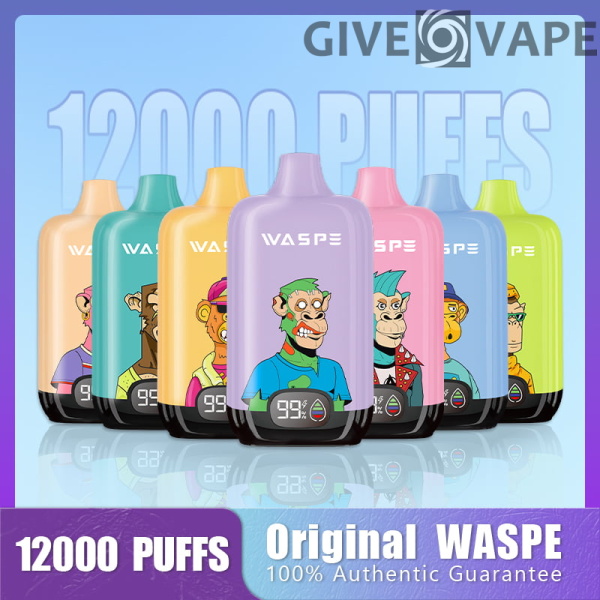 WASPE 12000 PUFFS Digital Box 0% 2% 3% 5% Nikotin Einweg-Vape Großhandel - GiveVape - 1