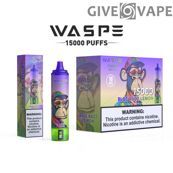 WASPE 15000 PUFFS 0% 2% 3% 5% Nikotin Einweg-Vape Großhandel - GiveVape - 13