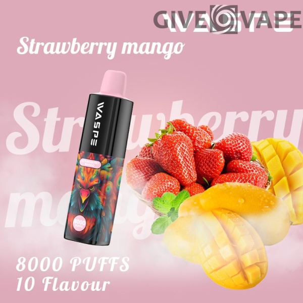 WASPE 8000 PUFFS 0% 2% 3% 5% Nikotinový jednorázový vape velkoobchod – GiveVape – 10