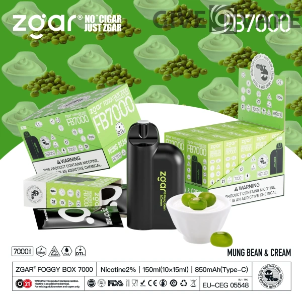 ZGAR FOGGY BOX 7000 Puffs 2% Nikotin wiederaufladbar Einweg-Vape Großhandel – GiveVape – 3