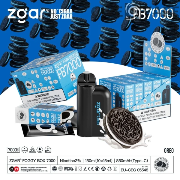 ZGAR FOGGY BOX 7000 Puffs 2% Nikotin wiederaufladbar Einweg-Vape Großhandel – GiveVape – 4