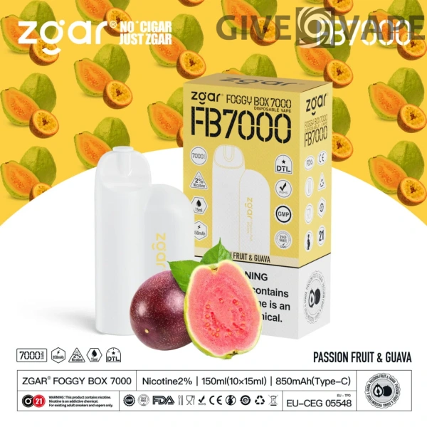ZGAR FOGGY BOX 7000 Puffs 2% Nikotin wiederaufladbar Einweg-Vape Großhandel – GiveVape – 5
