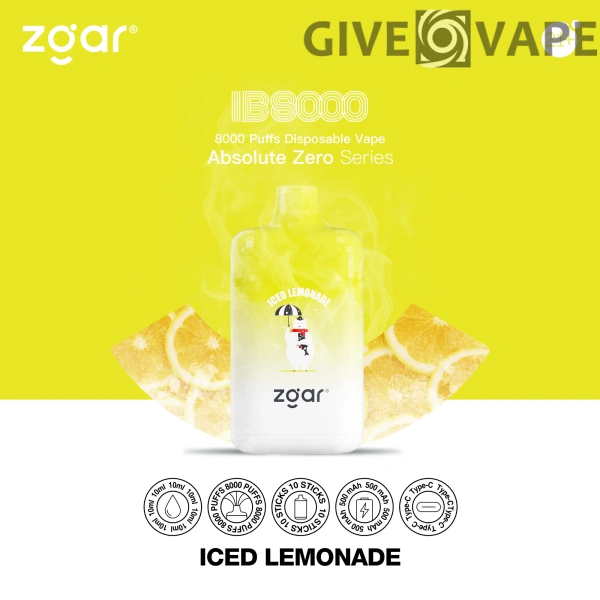 ZGAR ICE BOX 8000 Puffs 2% Nikotin wiederaufladbar Einweg-Vape Großhandel – GiveVape – 7