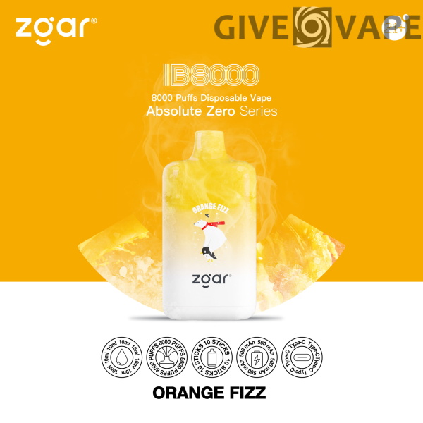 ZGAR ICE BOX 8000 Puffs 2% Nikotin wiederaufladbar Einweg-Vape Großhandel – GiveVape – 12