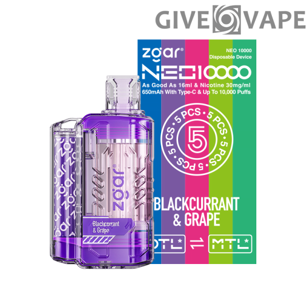 ZGAR NEO 10000 Puffs 3% wiederaufladbarer Nikotin-Einweg-Vape-Großhandel – GiveVape – 11