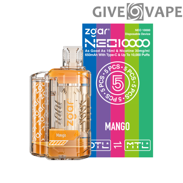 ZGAR NEO 10000 Puffs 3% wiederaufladbarer Nikotin-Einweg-Vape-Großhandel – GiveVape – 7