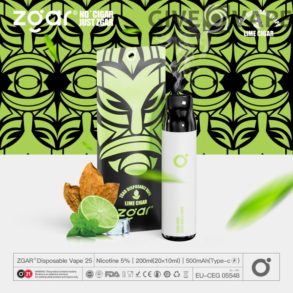 ZGAR ZG25 3000 Puffs 5% Nikotinový dobíjecí jednorázový stojan Velkoobchod – GiveVape – 9