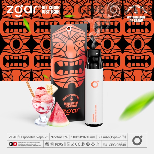 ZGAR ZG25 3000 šluky 5% Nikotinový dobíjecí jednorázový podnos Velkoobchod – GiveVape – 2