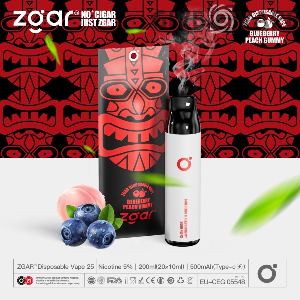 ZGAR ZG25 3000 Puffs 5% Nikotinový dobíjecí jednorázový podnos Velkoobchod – GiveVape – 16