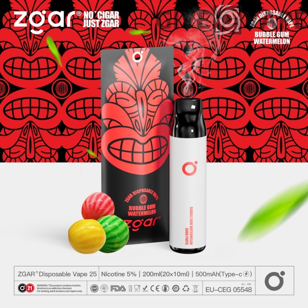 ZGAR ZG25 3000 Puffs 5% Nikotinový dobíjecí jednorázový stojan Velkoobchod – GiveVape – 15