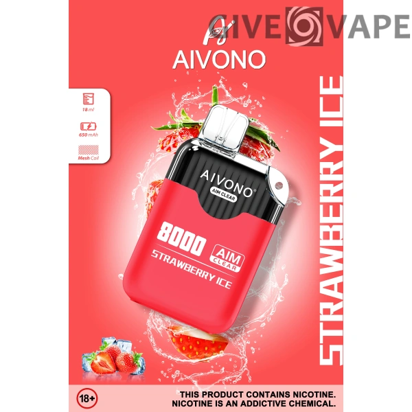 AIVONO AIM CLEAR 8000 Puffs 0% 2% 5% Nikotinarm, wiederaufladbar, Einweg-Vapes, Pen, Großpackung, Großhandel kaufen – GiveVape – 9