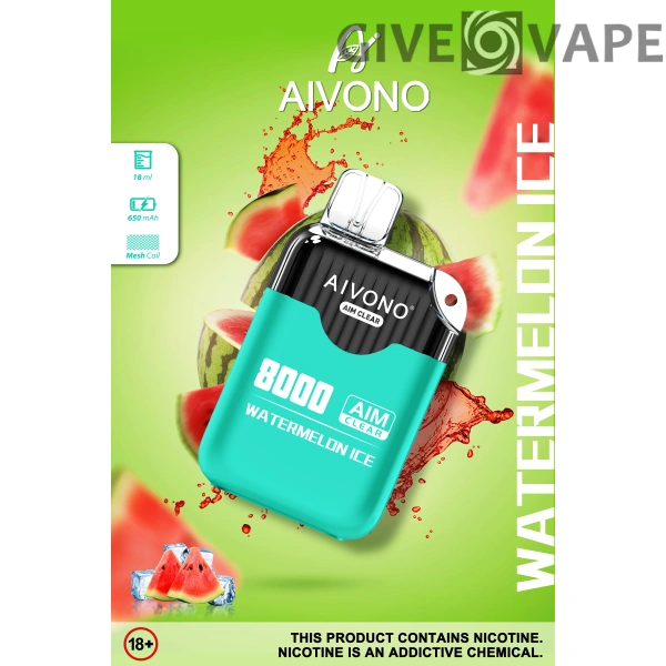 AIVONO AIM CLEAR 8000 Puffs 0% 2% 5% Nikotinarm, wiederaufladbar, Einweg-Vapes, Pen, Großpackung, Großhandel kaufen – GiveVape – 8
