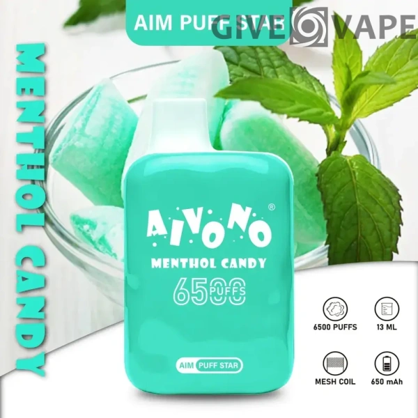 AIVONO AIM PUFFSTAR 6500 Puffs 0% 2% 5% Nízkonikotinové dobíjecí jednorázové vapky Pen Hromadně Koupit velkoobchod – GiveVape – 3