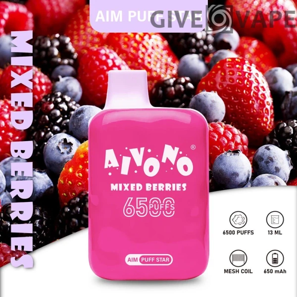 AIVONO AIM PUFFSTAR 6500 Puffs 0% 2% 5% Nízkonikotinové dobíjecí jednorázové vapky Pen Hromadně Koupit velkoobchod - GiveVape - 8