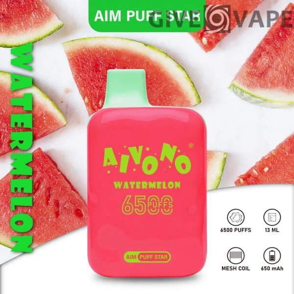 AIVONO AIM PUFFSTAR 6500 Puffs 0% 2% 5% Nízkonikotinové dobíjecí jednorázové vapky Pen Hromadně Koupit velkoobchod - GiveVape - 9