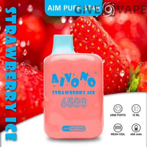 AIVONO AIM PUFFSTAR 6500 Puffs 0% 2% 5% Nízkonikotinové dobíjecí jednorázové vapky Pen Hromadně Koupit velkoobchod – GiveVape – 10