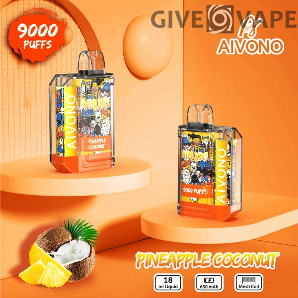 AIVONO AIM XXL 9000 Puffs 0% 2% 3% 5% Nikotinarm, wiederaufladbar, Einweg-Vapes, Pen, Großpackung, Großhandel kaufen – GiveVape – 8