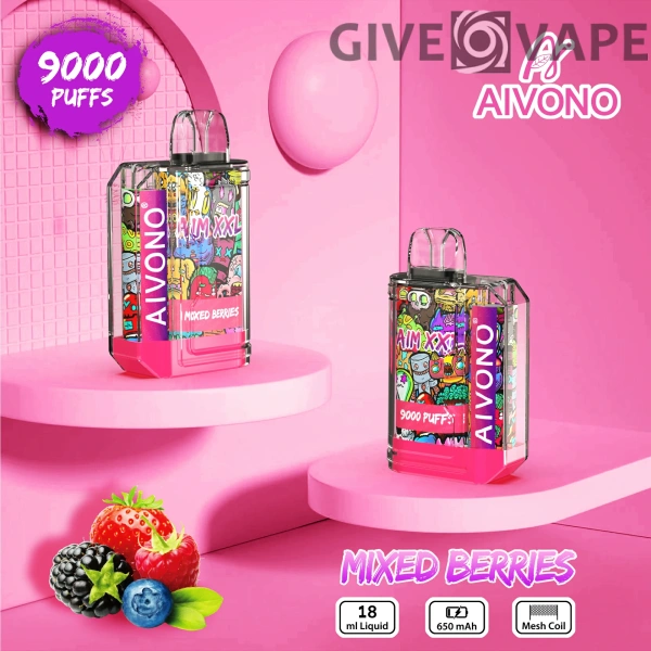 AIVONO AIM XXL 9000 Puffs 0% 2% 3% 5% Nikotinarm, wiederaufladbar, Einweg-Vapes, Pen, Großpackung, Großhandel kaufen – GiveVape – 9