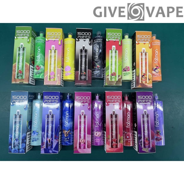 AIVONO FATMAN 15000 Puffs 0% 2% 3% 5% Nikotinarm, wiederaufladbar, Einweg-Vapes, Pen, Großpackung, Großhandel kaufen – GiveVape – 2