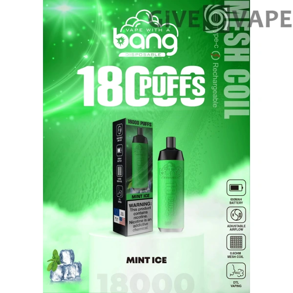 Bang Crown Bar 18000 Puffs 0% 2% 3% 5% Nikotinarm, wiederaufladbar, Einweg-Vapes, Pen, Großpackung, Großhandel kaufen – GiveVape – 11