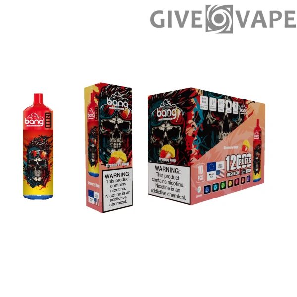 Bang 12000 Puffs 0% 2% 3% 5% Nabíjecí jednorázové vapes Pen s nízkým obsahem nikotinu Hromadně Koupit velkoobchod – GiveVape – 17