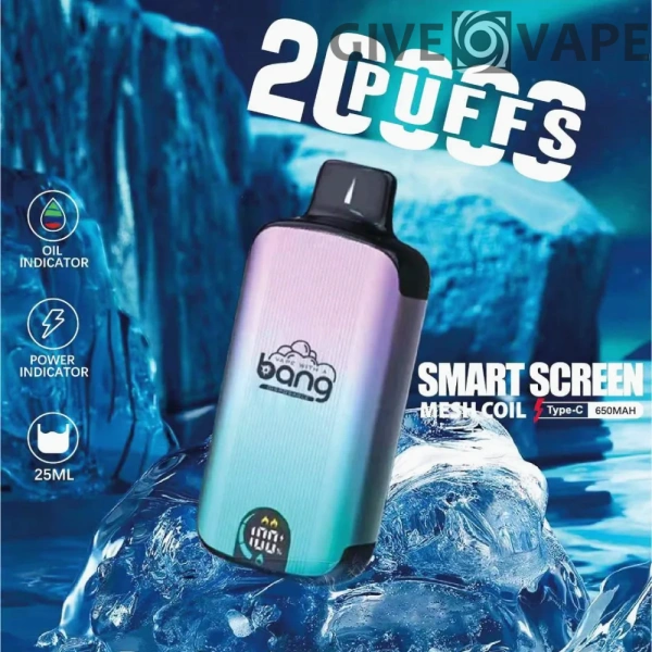 Bang Vape 20000 Puffs Dual Mesh 0% 2% 3% 5% LED-Anzeige mit niedrigem Nikotingehalt, wiederaufladbar, Großverkauf, Einweg-Vape-Stift im Großhandel kaufen – GiveVape – 1