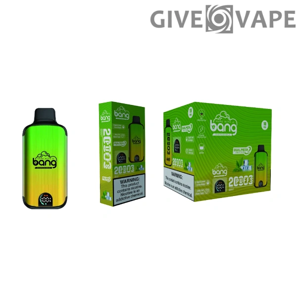 Bang Vape 20000 Puffs Dual Mesh 0% 2% 3% 5% LED-Anzeige mit niedrigem Nikotingehalt, wiederaufladbar, Großverkauf, Einweg-Vape-Stift im Großhandel kaufen – GiveVape – 9
