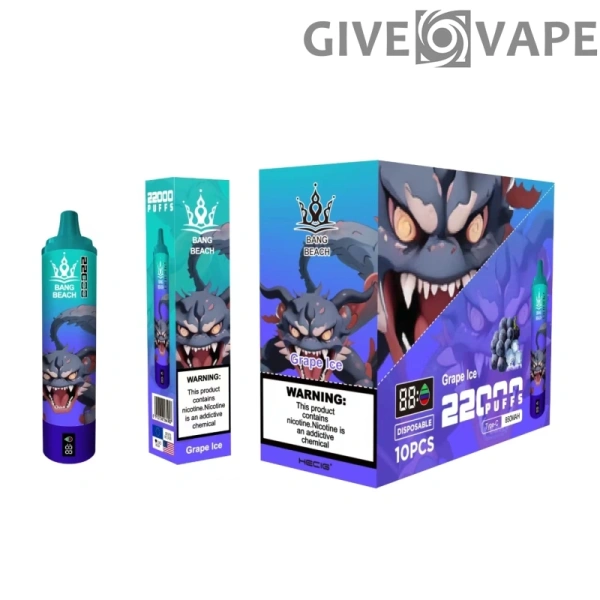 Bang Beach 22000 Puffs 0% 2% 3% 5% Nikotinarm, wiederaufladbar, Großpackung, Einweg-Vape-Pen im Großhandel kaufen – GiveVape – 10