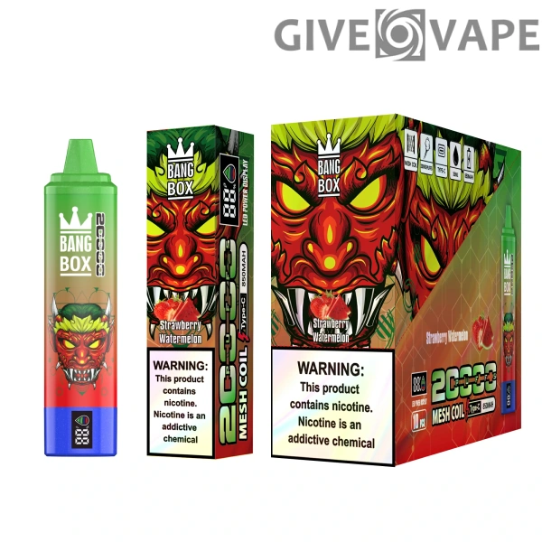 Bang Box 20000 Puffs 0% 2% 3% 5% Nikotinarm, wiederaufladbar, Großpackung, Einweg-Vape-Pen im Großhandel kaufen – GiveVape – 6